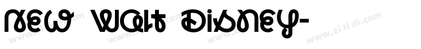New Walt Disney字体转换 New Walt Disney字体转换